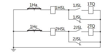 JSL-12繼電器構成的去分流操作機構的保護原理圖